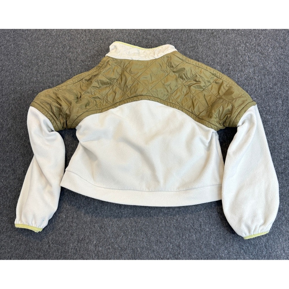Athleta Girl Transition Half Zip Fleece Pullover Quilted Sweater Jacket M 8-10 - Picture 13 of 16